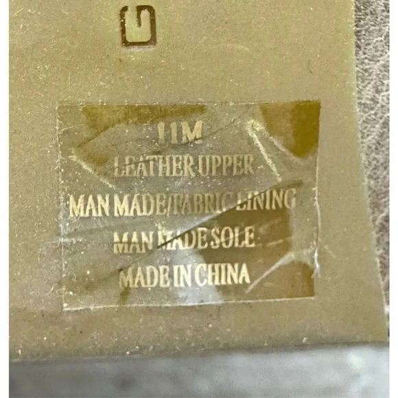 Giani Bini Knee Length Riding Boots 11M Tan Faux Fur Lining Buckle Heel Pull On - Picture 11 of 11